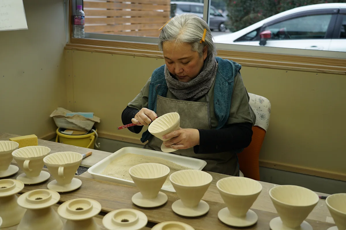 HARIO step 1 being crafted